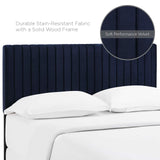 Modway Furniture Keira Full / Queen Performance Velvet Headboard Midnight Blue 3.5 x 62 x 43.5 - 55.5