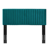 Modway Furniture Keira Full / Queen Performance Velvet Headboard Teal 3.5 x 62 x 43.5 - 55.5