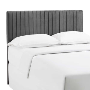 Modway Furniture Keira King/California King Performance Velvet Headboard Gray 3.5 x 78.5 x 43.5 - 55.5