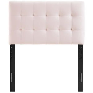 Modway Furniture Lily Biscuit Tufted Performance Velvet Twin Headboard - Elegant, Durable, and Stain-Resistant Design Pink MOD-6118-PNK