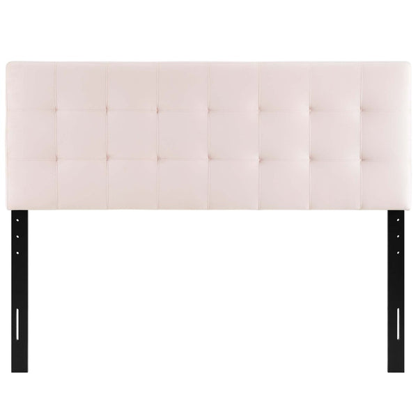 Modway Furniture Lily Biscuit Tufted Performance Velvet Full Headboard - Stylish Design for Durable Everyday Use Pink MOD-6119-PNK