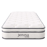 Jenna 8" Innerspring and Foam Narrow Twin Mattress White MOD-6132-WHI