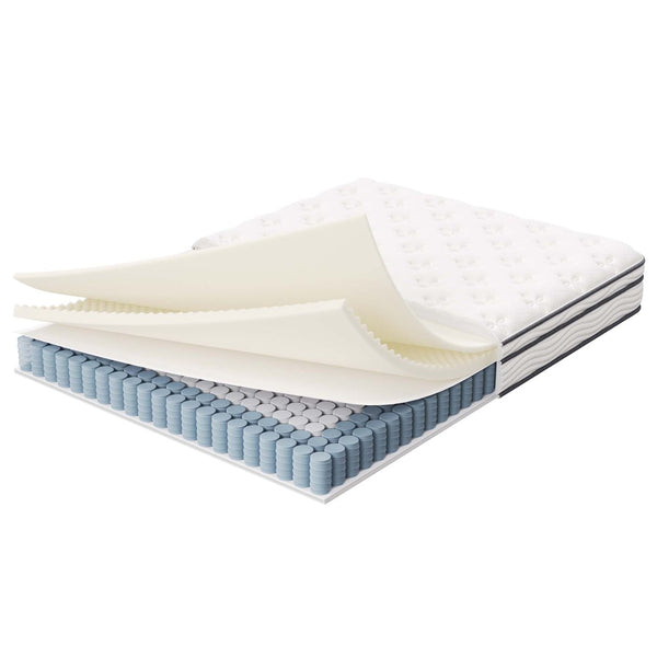 Modway Furniture Jenna 8" Hybrid Innerspring & Foam Mattress - Pressure Relief, Motion Isolation, Firm Support MOD-6134-WHI