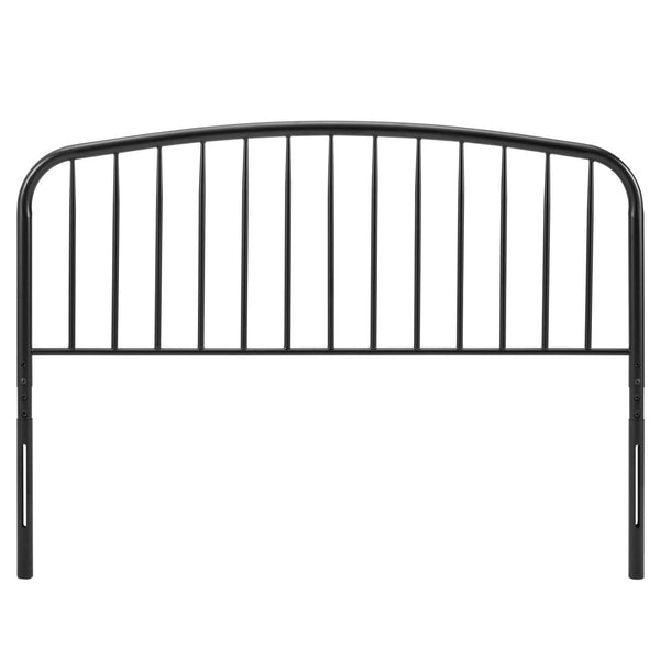 Modway Furniture Nova Metal Twin Headboard - Adjustable Farmhouse Design in Black, Durable Iron Frame for Kids' Rooms MOD-6148-BLK