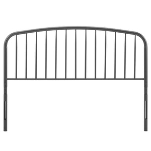 Modway Furniture Nova Modway Iron Spindle Twin Headboard Arched Farmhouse Style for Guest or Kids Room Gray MOD-6148-GRY