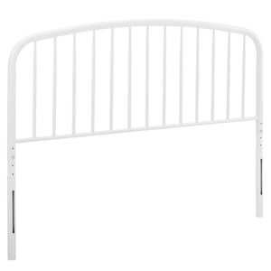 Modway Furniture Nova Modway Iron Spindle Twin Headboard Arched Farmhouse Style for Guest or Kids Room White MOD-6148-WHI