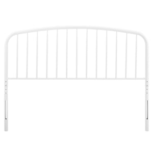 Modway Furniture Nova Modway Iron Spindle Twin Headboard Arched Farmhouse Style for Guest or Kids Room White MOD-6148-WHI