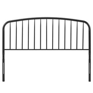 Modway Furniture Nova Metal Queen Headboard - Modern Farmhouse Design, Adjustable Iron Frame & Easy Care Finish MOD-6150-BLK