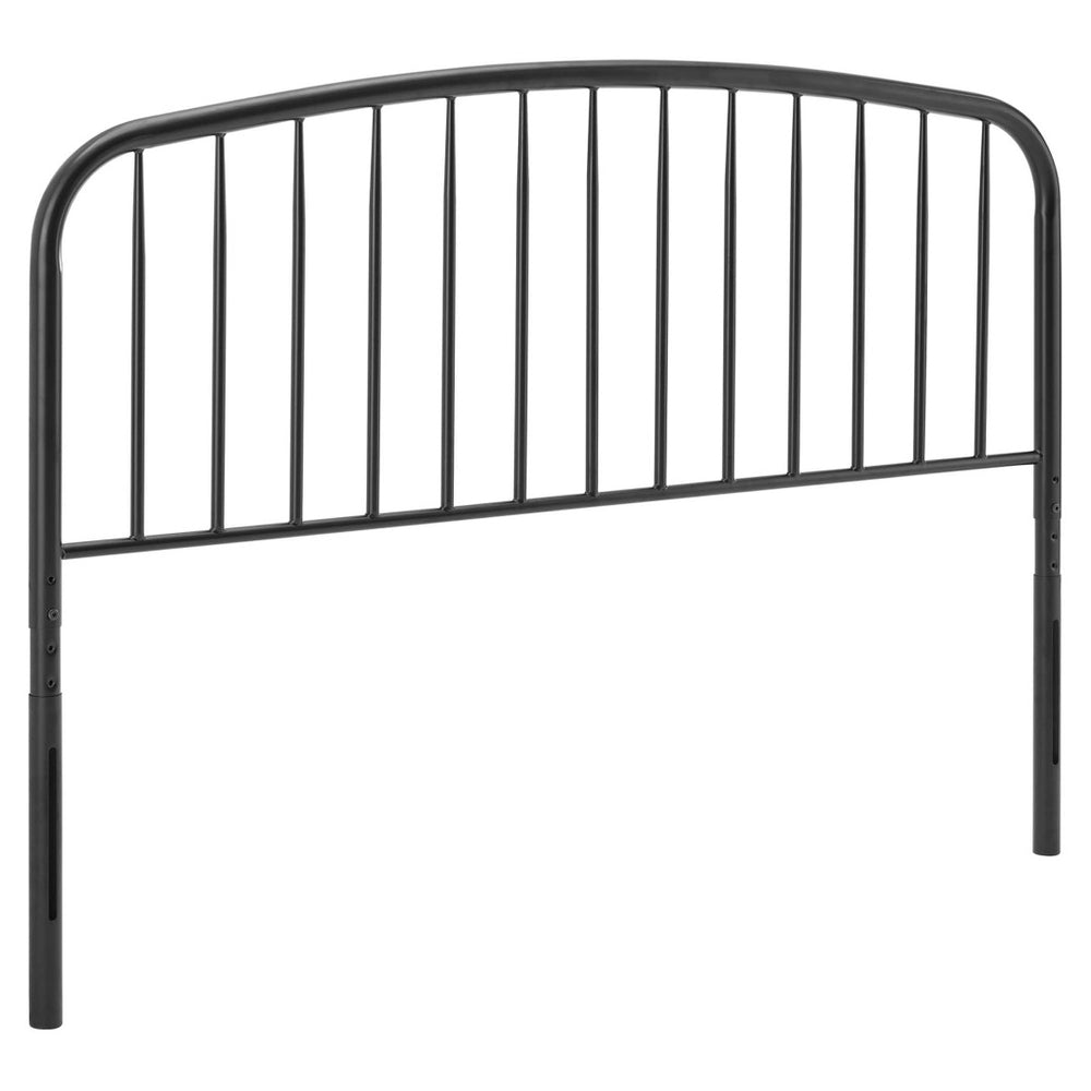 Modway Furniture Nova Metal King Headboard by Modway - Durable Powder-Coated Iron with Adjustable Height & Modern Design MOD-6151-BLK