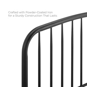 Modway Furniture Nova Metal King Headboard by Modway - Durable Powder-Coated Iron with Adjustable Height & Modern Design MOD-6151-BLK