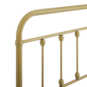 Modway Furniture Sage Metal Full Headboard by Modway - Vintage-Inspired Design for Stylish Bedroom Makeover Gold MOD-6153-GLD