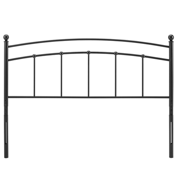 Modway Furniture Abigail Metal Full Headboard – Timeless Farmhouse Charm with Vintage-Modern Style for Bedrooms Black MOD-6157-BLK