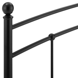 Modway Furniture Abigail Metal Full Headboard – Timeless Farmhouse Charm with Vintage-Modern Style for Bedrooms Black MOD-6157-BLK