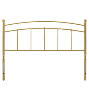 Modway Furniture Abigail Metal Full Headboard – Timeless Farmhouse Charm with Vintage-Modern Style for Bedrooms Gold MOD-6157-GLD