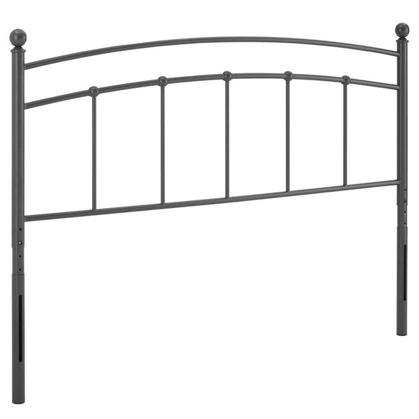 Modway Furniture Abigail Metal Full Headboard – Timeless Farmhouse Charm with Vintage-Modern Style for Bedrooms Gray MOD-6157-GRY