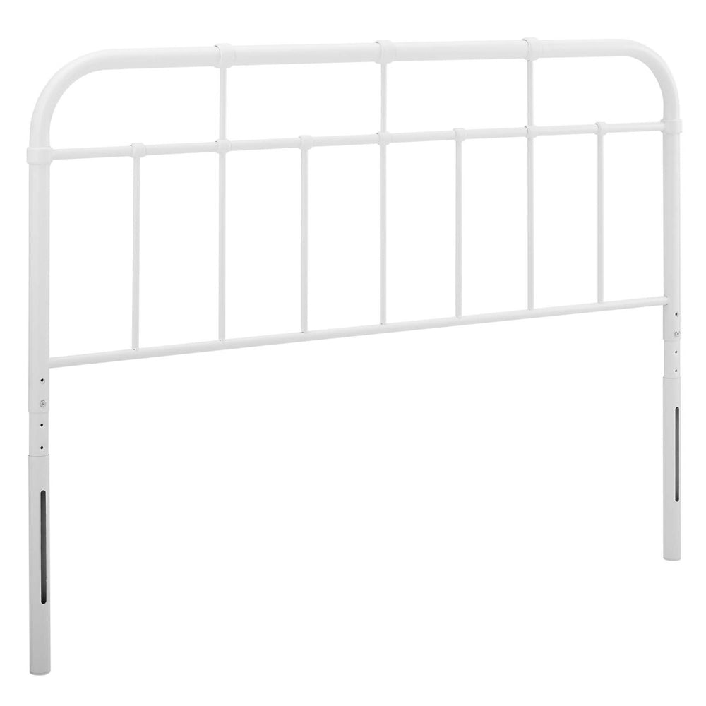 Modway Furniture Alessia Metal Twin Headboard - Modern Farmhouse Design with Adjustable Height for Stylish Bedrooms White MOD-6160-WHI