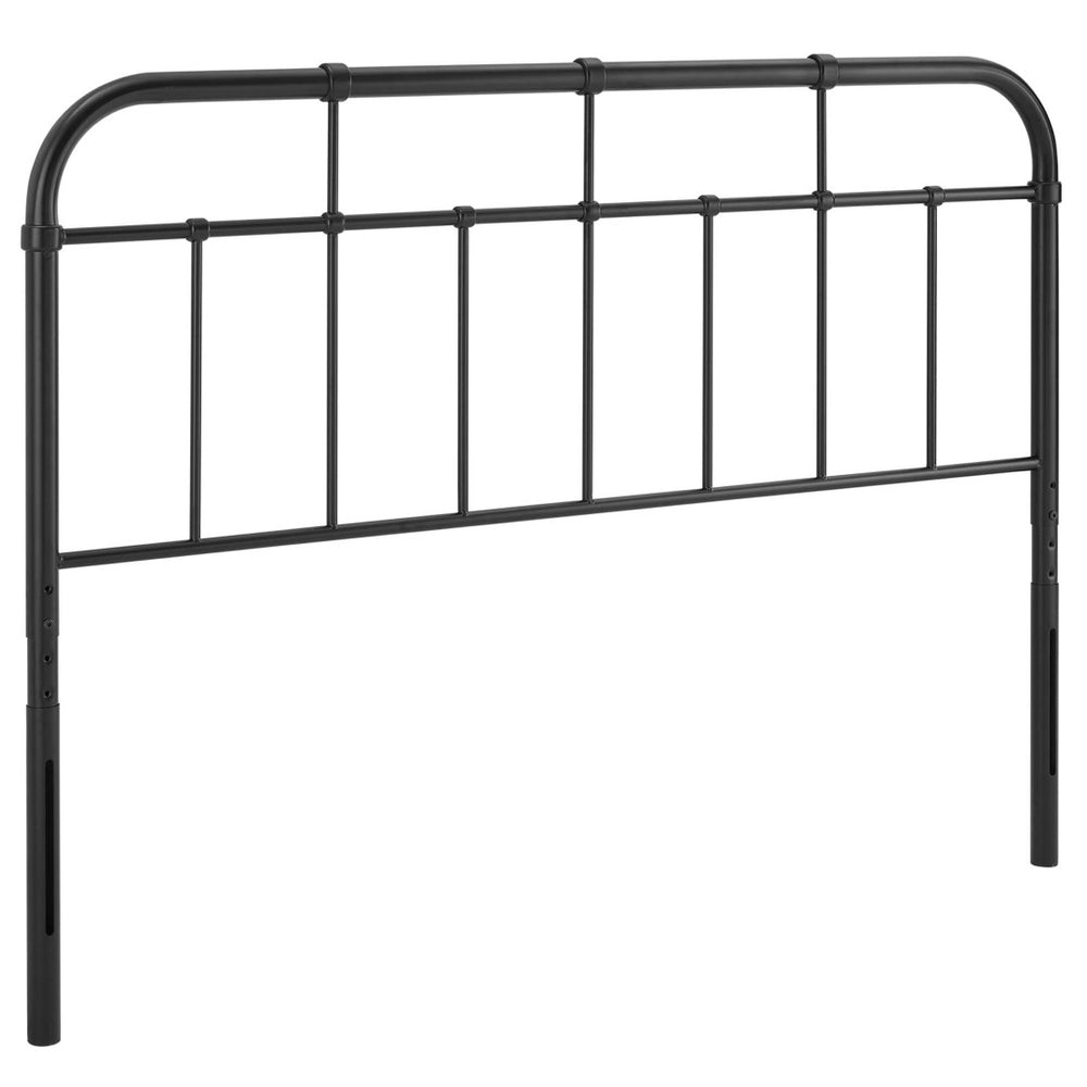Modway Furniture Alessia Metal Full Headboard – Modern Farmhouse Design with Adjustable Height for Versatile Style Black MOD-6161-BLK
