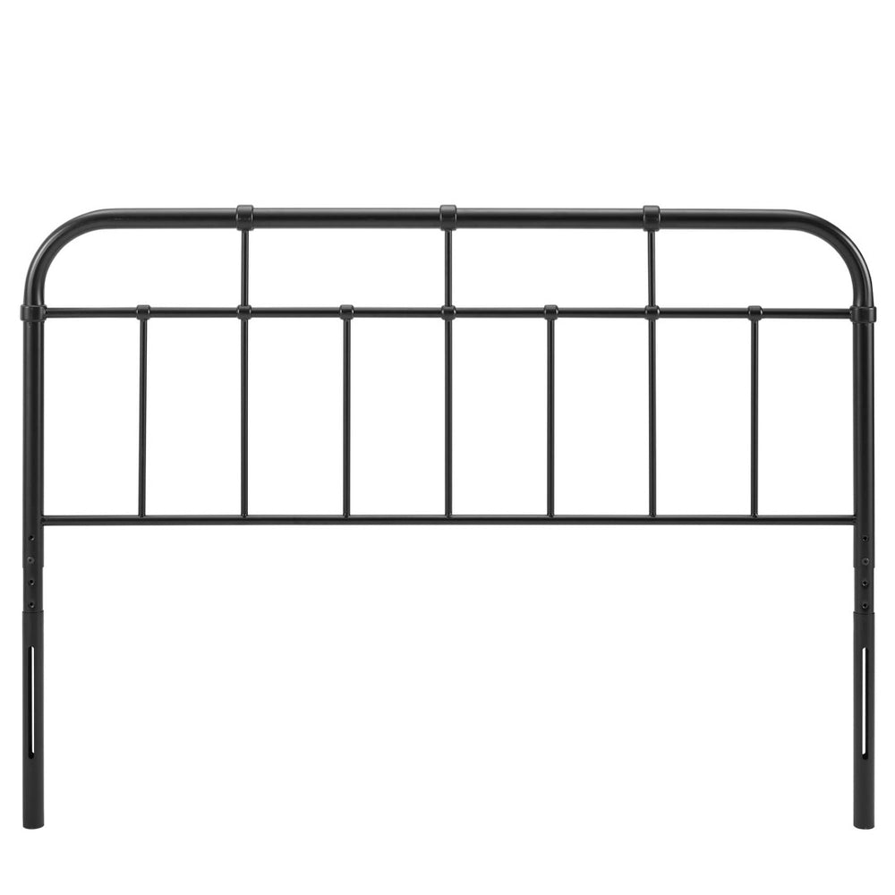 Modway Furniture Alessia Metal Full Headboard – Modern Farmhouse Design with Adjustable Height for Versatile Style Black MOD-6161-BLK