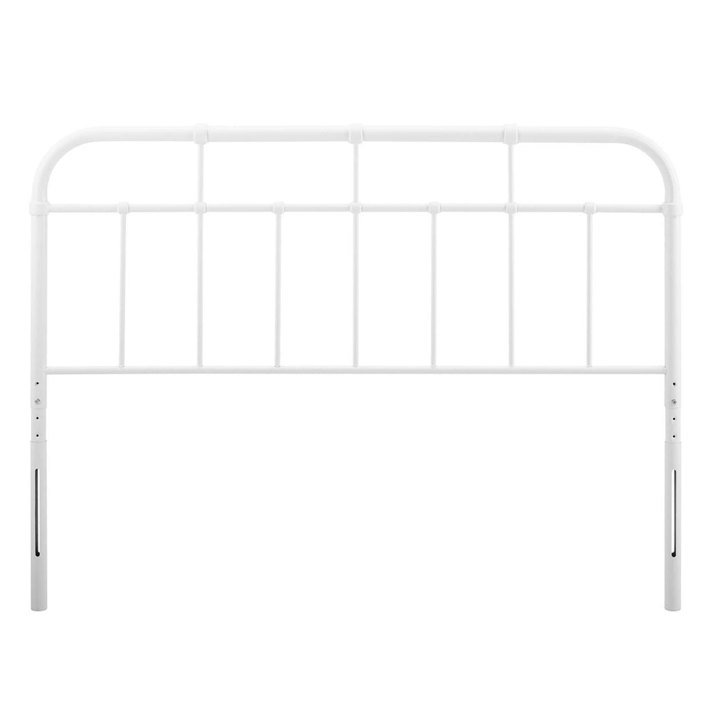 Modway Furniture Alessia Queen Metal Headboard - Modern Farmhouse Style with Durable Iron Construction & Elegance White MOD-6162-WHI