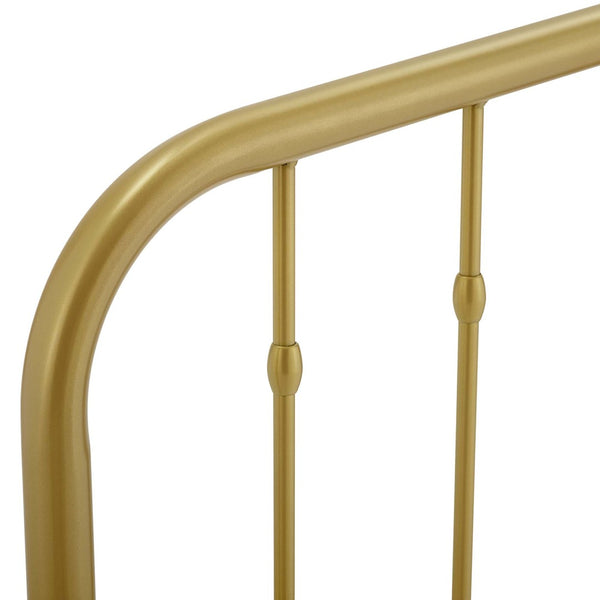 Modway Furniture Lennon Metal Twin Headboard by Modway - Timeless Cottage Charm with Durable Design for Any Room Gold MOD-6164-GLD