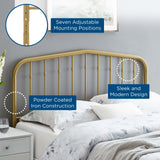 Modway Furniture Lennon Metal Headboard MOD-6164-GLD