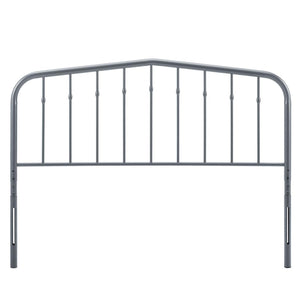 Modway Furniture Lennon Metal Twin Headboard by Modway - Timeless Cottage Charm with Durable Design for Any Room Gray MOD-6164-GRY