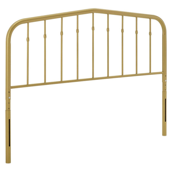 Modway Furniture Lennon Metal King Headboard by Modway - Stylish Arched Design, Durable Iron Frame for Modern Bedrooms Gold MOD-6167-GLD