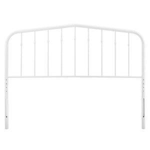 Modway Furniture Lennon Metal King Headboard by Modway - Stylish Arched Design, Durable Iron Frame for Modern Bedrooms White MOD-6167-WHI