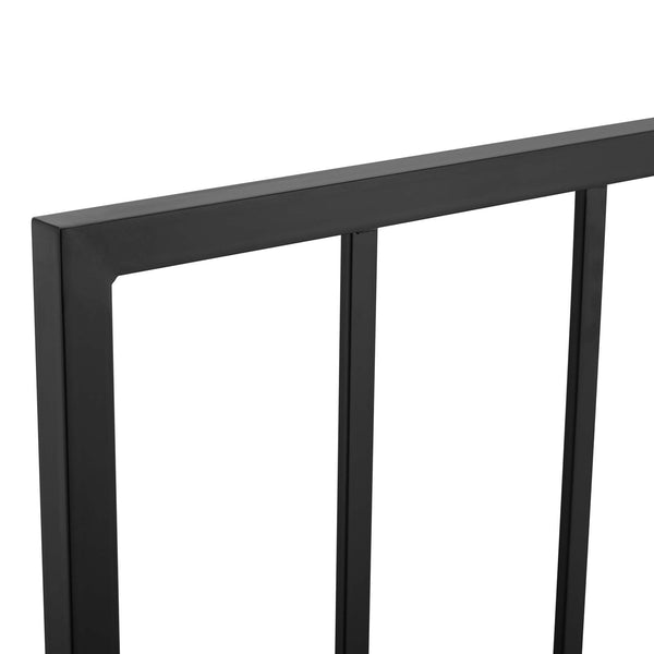 Modway Furniture Tatum Iron Spindle Twin Headboard Geometric Modern Frame for Guest or Dorm Rooms Black MOD-6168-BLK