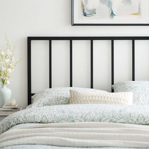 Modway Furniture Tatum Iron Spindle Twin Headboard Geometric Modern Frame for Guest or Dorm Rooms Black MOD-6168-BLK