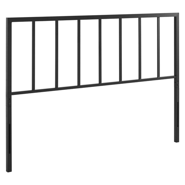 Modway Furniture Tatum Metal Full Headboard - Stylish Iron Frame with Contemporary Spindle Design for Bedroom Elegance MOD-6169-BLK
