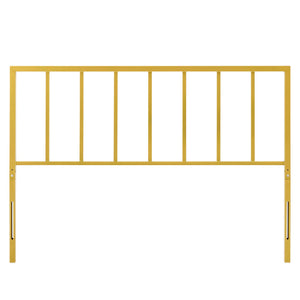 Modway Furniture Tatum Iron Spindle Headboard by Modway Slim Modern Frame for Full Beds Yellow MOD-6169-GLD