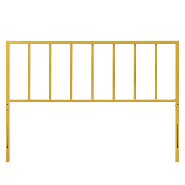 Modway Furniture Tatum Metal Queen Headboard - Stylishly Modern Design with Sturdy Iron Construction for Any Bedroom Gold MOD-6170-GLD