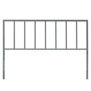 Modway Furniture Tatum Queen Headboard by Modway Spindle Iron Frame Contemporary Bedroom Accent Gray MOD-6170-GRY