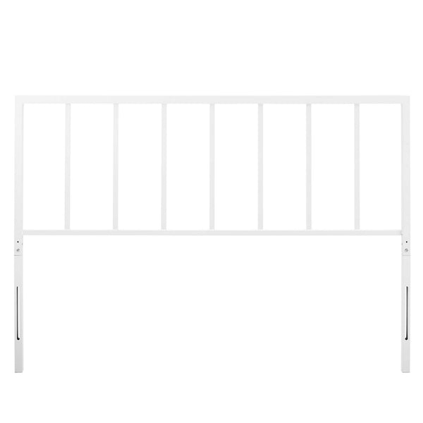 Modway Furniture Tatum Queen Headboard by Modway Spindle Iron Frame Contemporary Bedroom Accent White MOD-6170-WHI