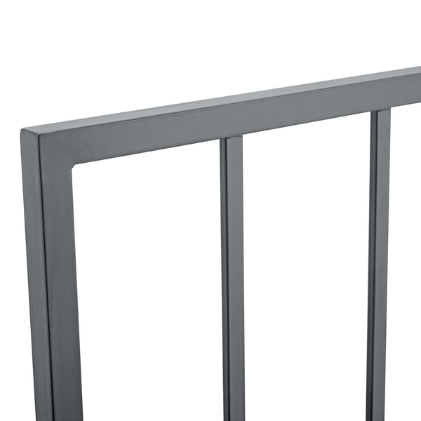 Modway Furniture Tatum Powder-Coated Iron King Headboard with Spindle Detail for Modern Bedrooms Gray MOD-6171-GRY