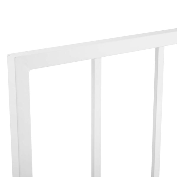 Modway Furniture Tatum Powder-Coated Iron King Headboard with Spindle Detail for Modern Bedrooms White MOD-6171-WHI
