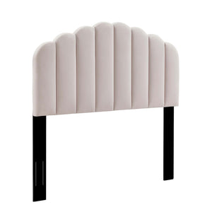 Modway Furniture Veronique Performance Velvet Full/Queen Headboard - Vintage Glamour Meets Modern Comfort and Style Pink MOD-6207-PNK
