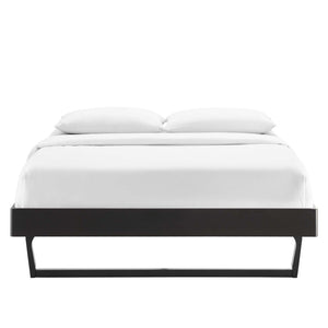Modway Furniture Billie Full Platform Bed Frame – Mid-Century Modern Design, Durable Wood Construction & Easy Setup Black MOD-6213-BLK
