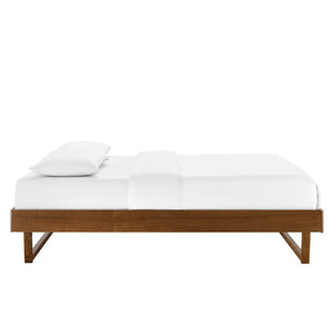 Modway Furniture Billie Wood King Platform Bed Frame - Mid-Century Modern Style, Durable Design & Headboard Compatible MOD-6215-WAL
