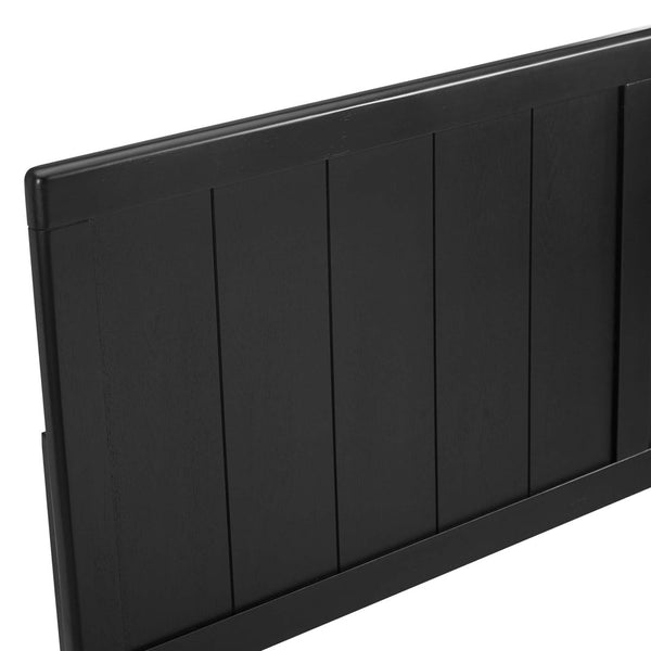 Modway Furniture Robbie Twin Headboard by Modway - Mid-Century Design for Stylish Guest and Kids' Rooms Black MOD-6216-BLK