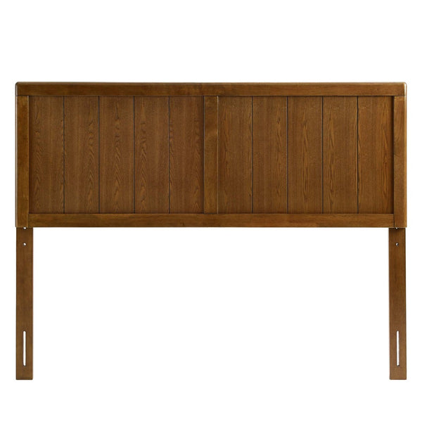 Modway Furniture Robbie Wood Full Headboard - Modern Mid-Century Design for Stylish Bedrooms and Guest Rooms Walnut MOD-6217-WAL