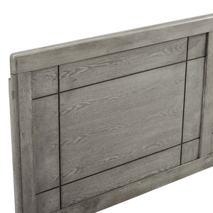 Modway Furniture Archie Wood Queen Headboard - Mid-Century Modern Design with Durable Construction for Lasting Style Gray MOD-6222-GRY