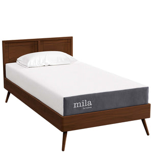 Modway Furniture Mila 8" Twin Mattress - Cooling Memory Foam for Ultimate Comfort in Kids' Rooms, Dorms, and Guests MOD-6256-WHI