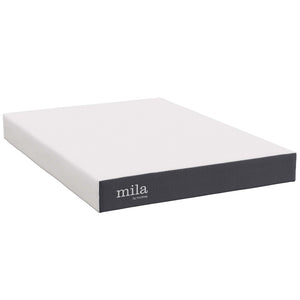Modway Furniture Mila 8" Memory Foam Full Mattress - Compressed Design for Easy Setup, Pressure Relief & Comfort MOD-6257-WHI