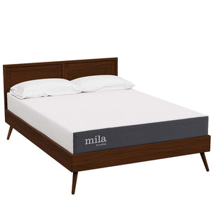 Modway Furniture Mila 8" Memory Foam Full Mattress - Compressed Design for Easy Setup, Pressure Relief & Comfort MOD-6257-WHI