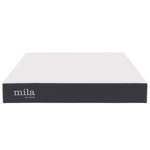 Modway Furniture Mila 8" Memory Foam Full Mattress - Compressed Design for Easy Setup, Pressure Relief & Comfort MOD-6257-WHI