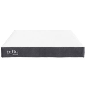 Modway Furniture Mila 8" Queen Mattress – Memory Foam for Ultimate Comfort, Breathable Cover & Pressure Relief Design MOD-6258-WHI