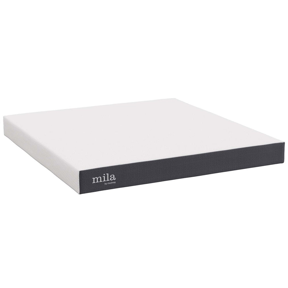 Modway Furniture Mila 8" King Mattress - Pressure-Relieving Memory Foam for Ultimate Comfort & Breathable Sleep Surface MOD-6259-WHI