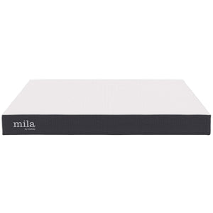 Modway Furniture Mila 8" King Mattress - Pressure-Relieving Memory Foam for Ultimate Comfort & Breathable Sleep Surface MOD-6259-WHI